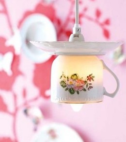 Светильники из чашек