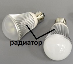 Радиаторы для охлаждения ламп