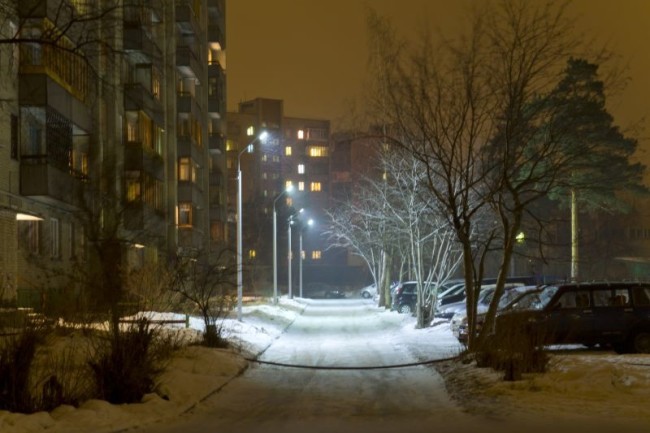Освещение во дворе